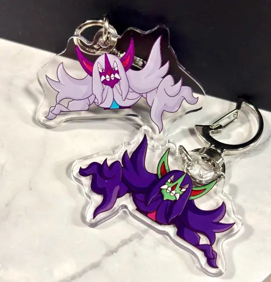 Double-sided Shiny Grimmsnarl Fanart Keychain | 2” Charm