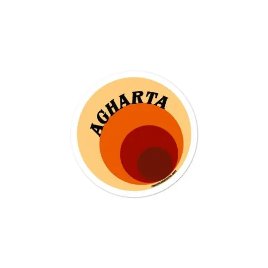 AGHARTA Vinyl Bubble-Free Stickers | Available in 3 Sizes