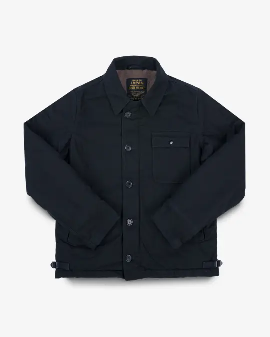 Military Serge A2 Deck Jacket - Black