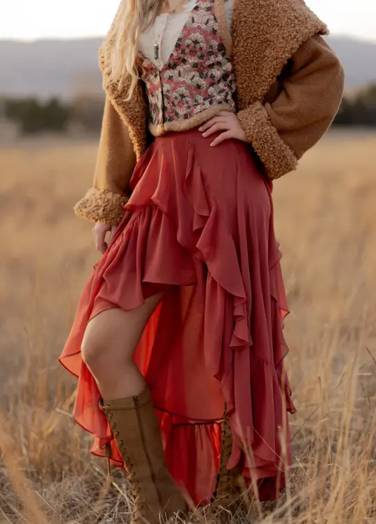 Kori Skirt in Rust