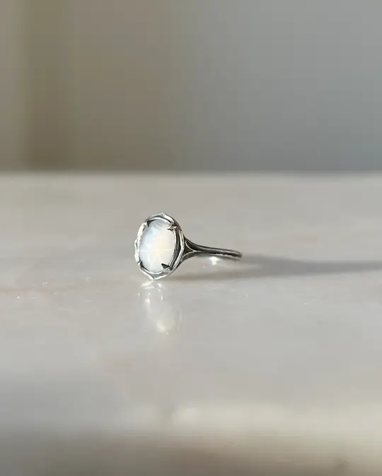 The Angel // Silver + White Star Sapphire