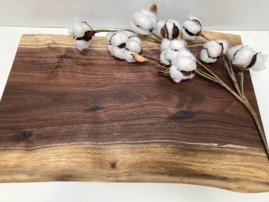 Large Dual Live Edge Walnut Board (D)