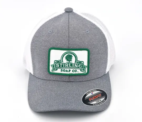 Flexfit Fitted Trucker Hat - Heather/White