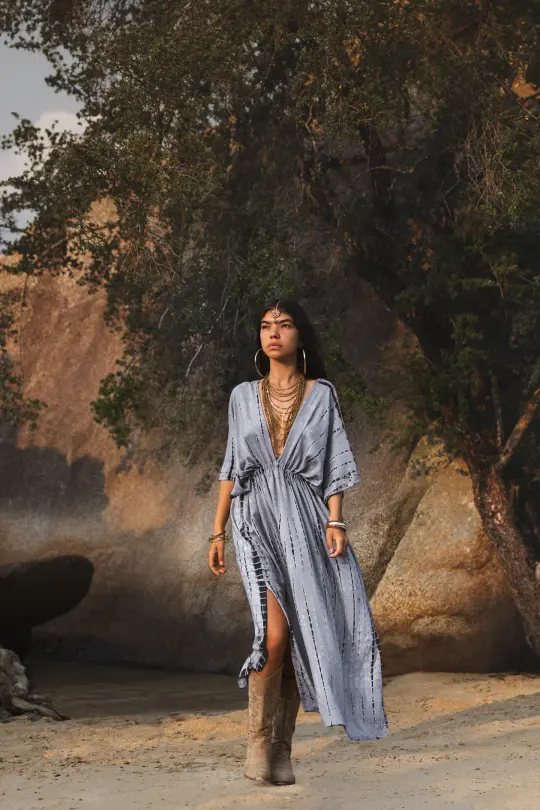 Nola Dress Light Grey