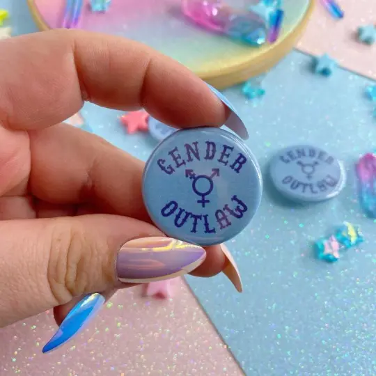 Gender Outlaw Button Badge