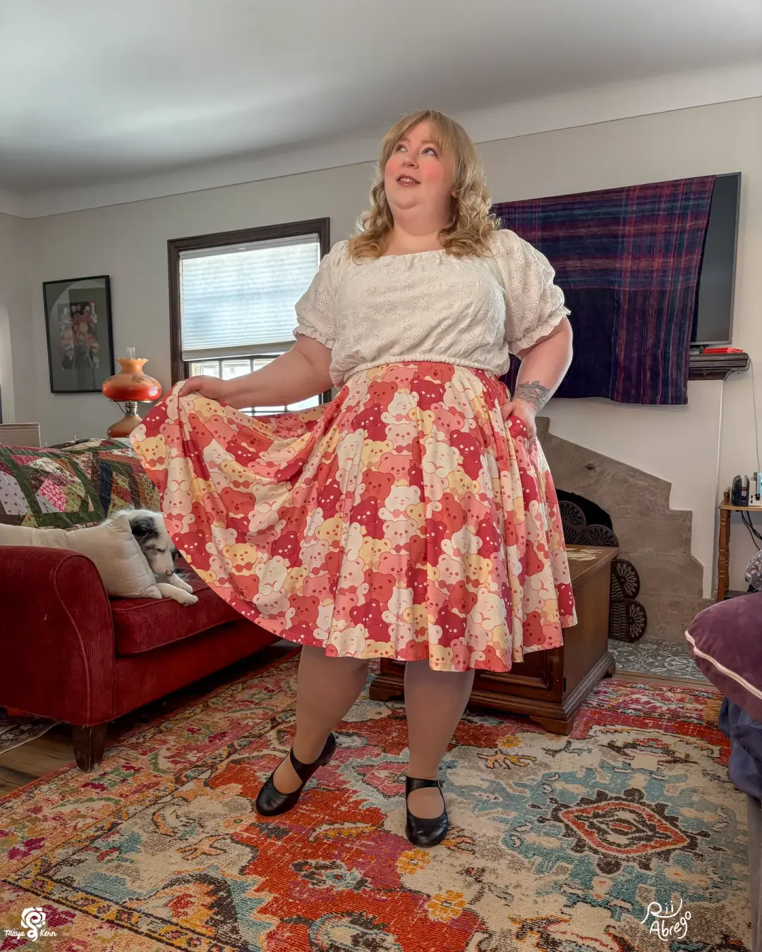 COLLAB: Rii Abrego — Teddies Midi Skirt — FINAL SALE