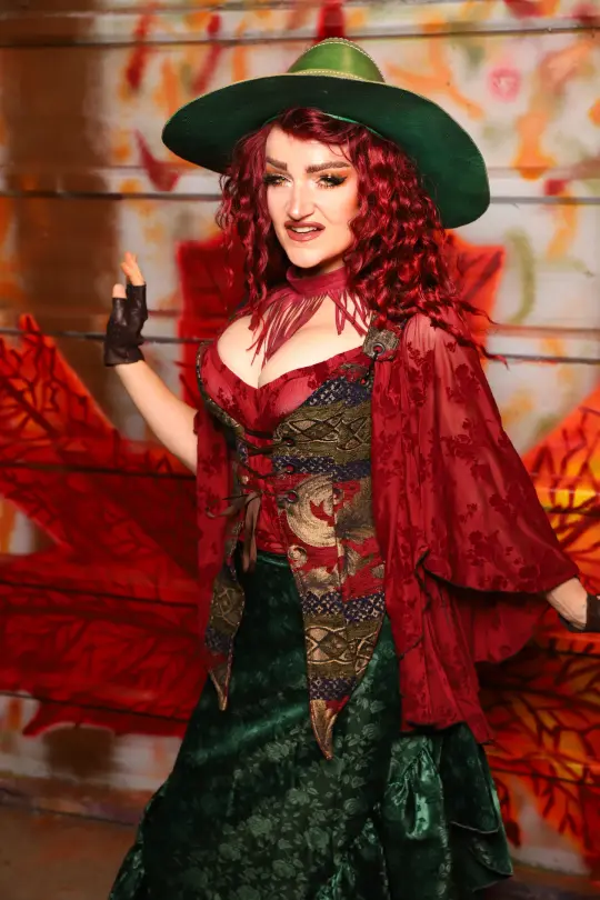 Artemis Overbust in Enchanted Border Tapestry *PLEASE order by BUST Measurement, NOT waist!* - The Sensual Solstice Collection