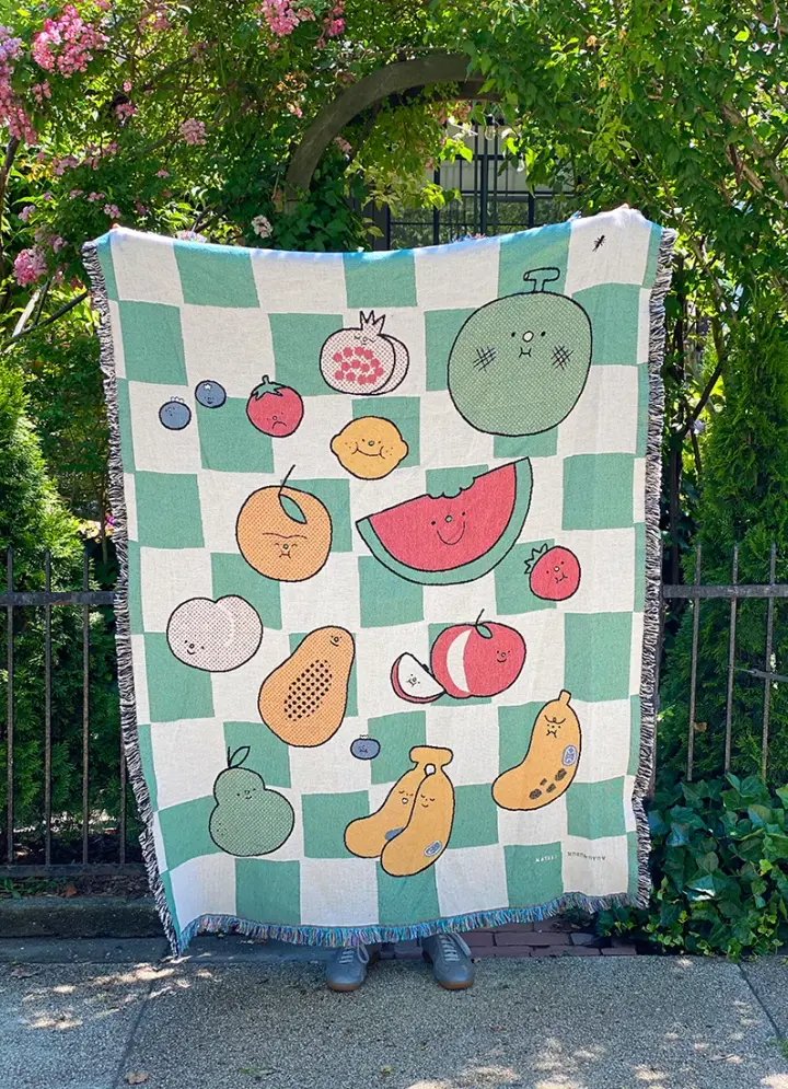 "The Picnic" Throw blanket
