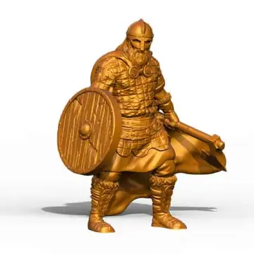 render of 32mm scale model Erik the Red miniature
