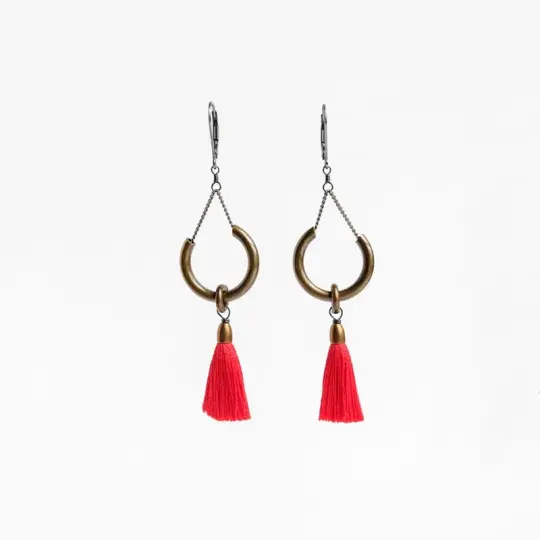 Duster Earrings - Poppy