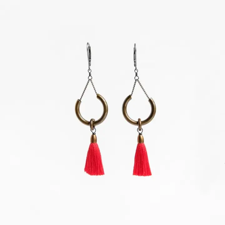 Duster Earrings - Poppy