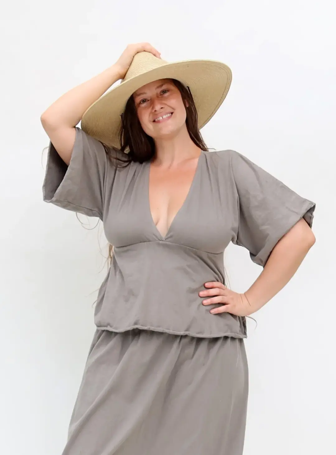 Kimono Empire Wanderer Cropped Shirt