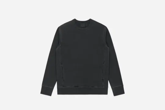 Garment Dyed French Terry Crewneck ~ Smoke
