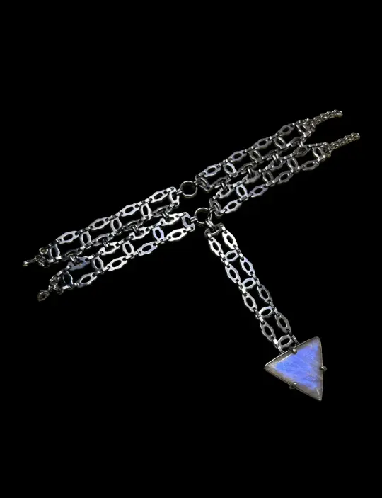 CAPRICCIO | Transformable Rainbow Moonstone Choker