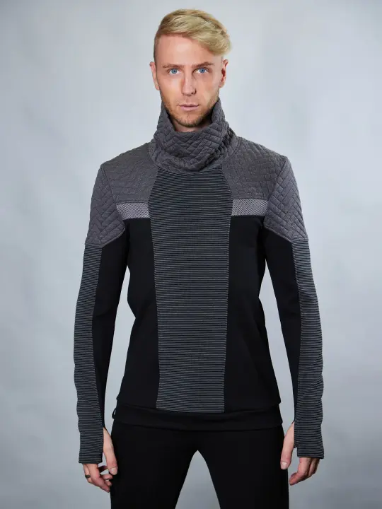 HS-PS8 Cyberpunk sweater gray
