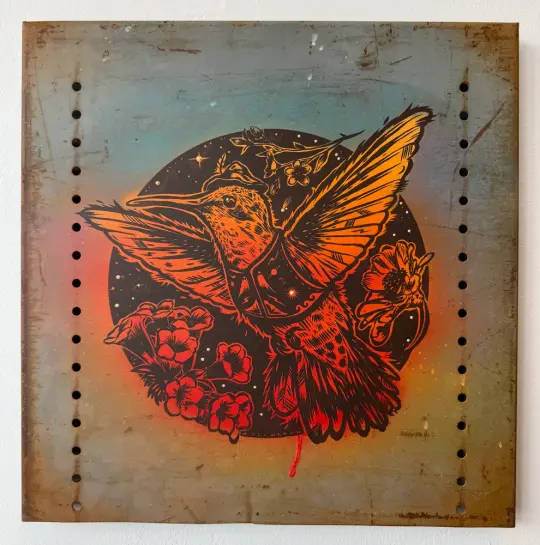 The Night Was Just Hummin' on Salvaged Metal