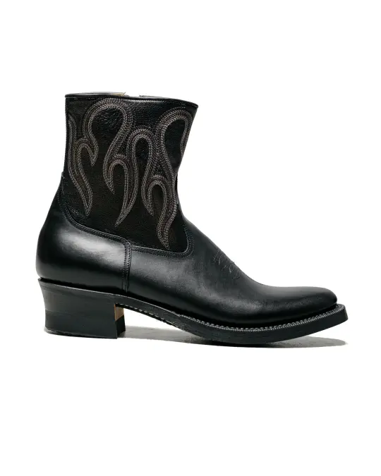 Rolling Dub Trio Loro Zip Black Flame Embroidery