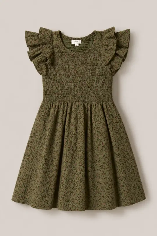 Mini Hattie Dress in Woodland Floral