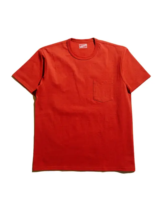 The Real McCoy's MC22006 Pocket Tee Cherry