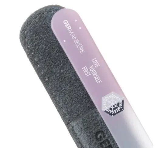 "Love Yourself First" Germanikure Mantra Nail File and Leather Sleeve