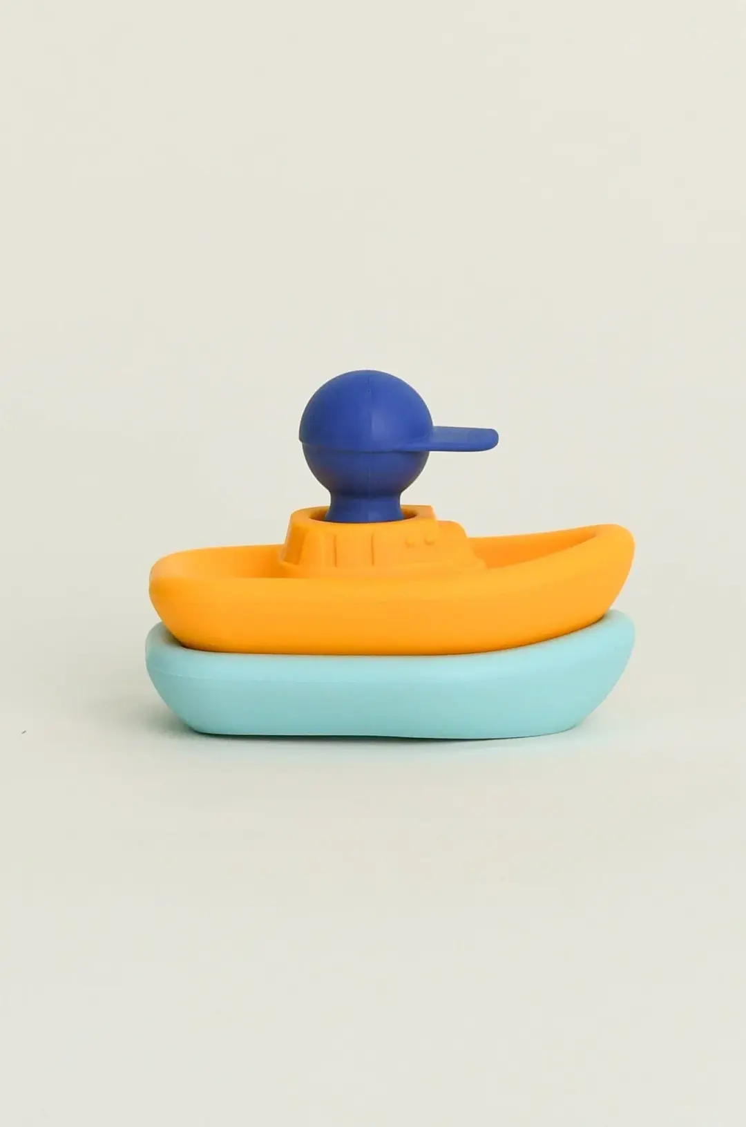 Man in Boat Bath Toy - Turquoise / Yellow