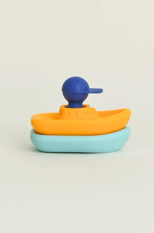 Man in Boat Bath Toy - Turquoise / Yellow