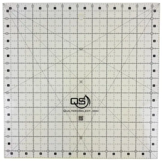 Quilters Select Non-Slip Ruler 10-1/2in x 10-1/2in