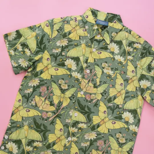 [BUTTON DOWN SHIRT] Sunshine Moths