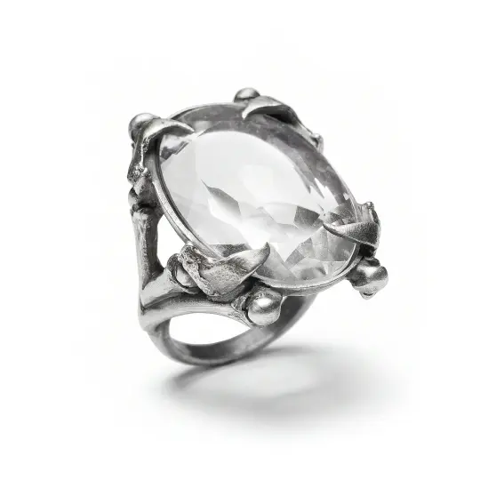 * Sold Out * The Familiar. Clear Quartz Ring. *Limited*