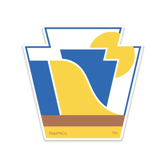 RepresentPA Pennsylvania Sticker | Keystone-Shaped