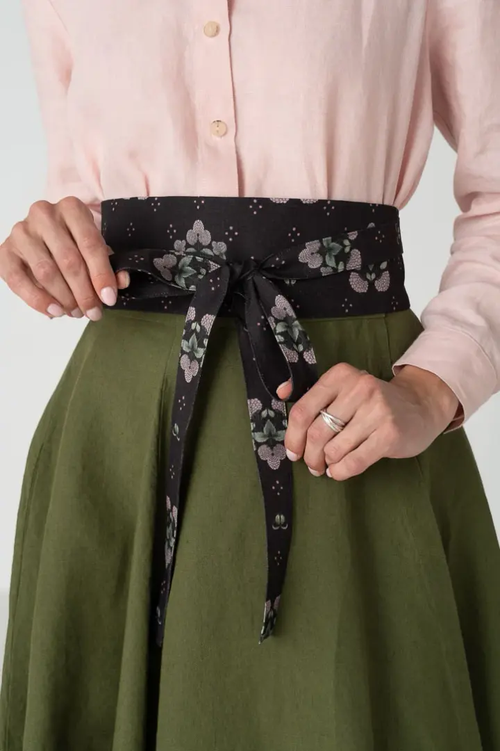Ribbon – Adjustable Linen Waist Wrap