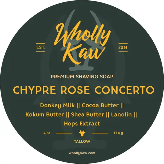 Chypre Rose Concerto Shaving Soap, Tallow/Vegan