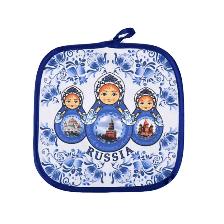 Blue and White Russia Pot Holder