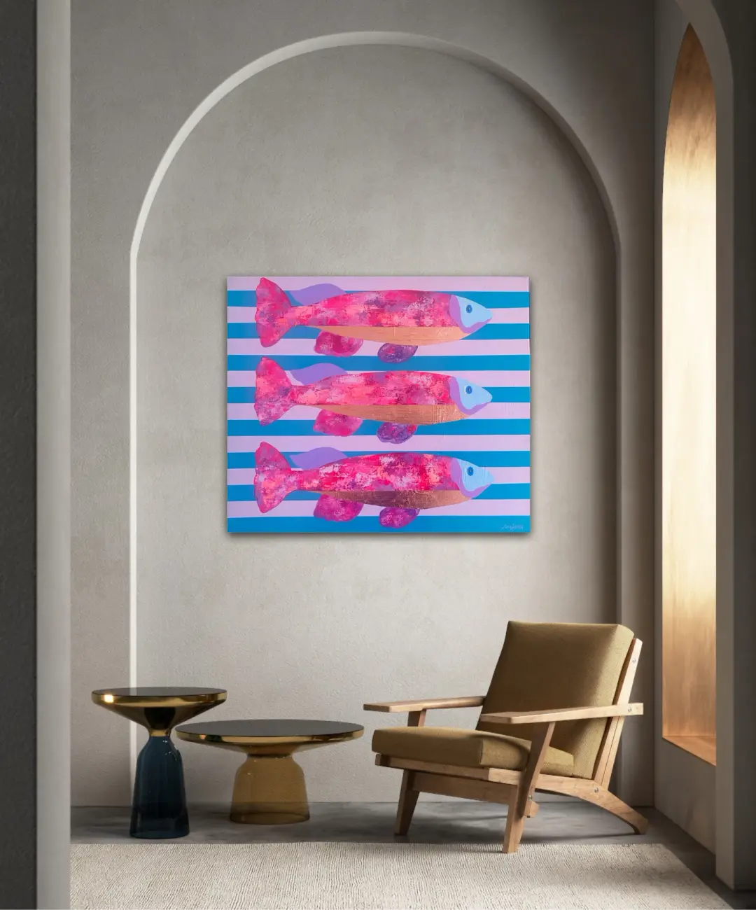 Original Artwork - Escape To The Bay 60 x 50cms