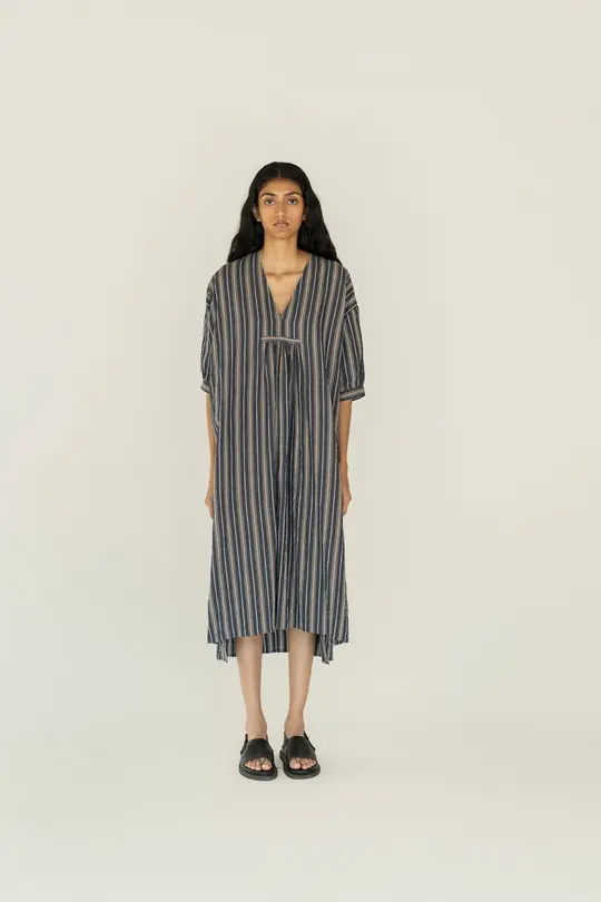 IRENE - INDIGO WHITE STRIPE
