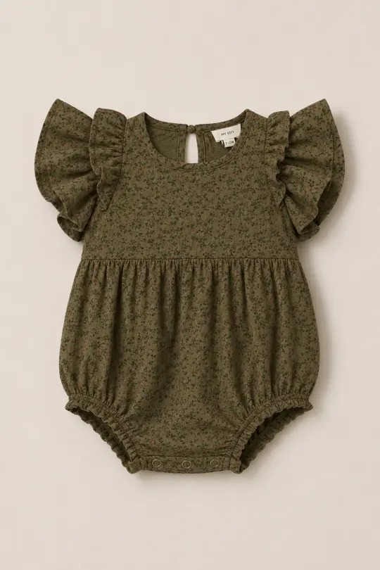 Baby Hattie Romper in Woodland Floral