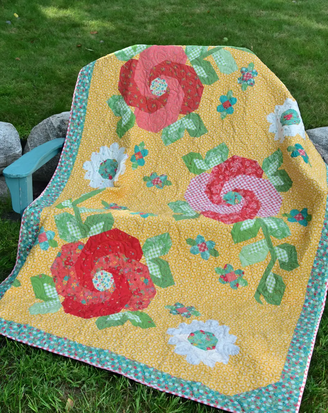 Midnight Rose Garden Quilt