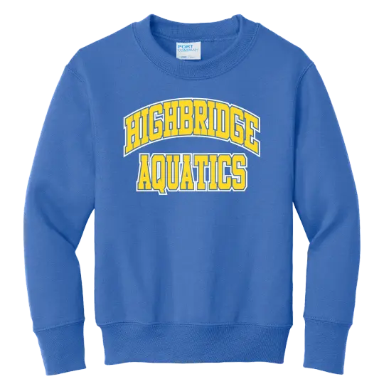 HBAQ PC78Y Port & Co Youth Crewneck Sweatshirt