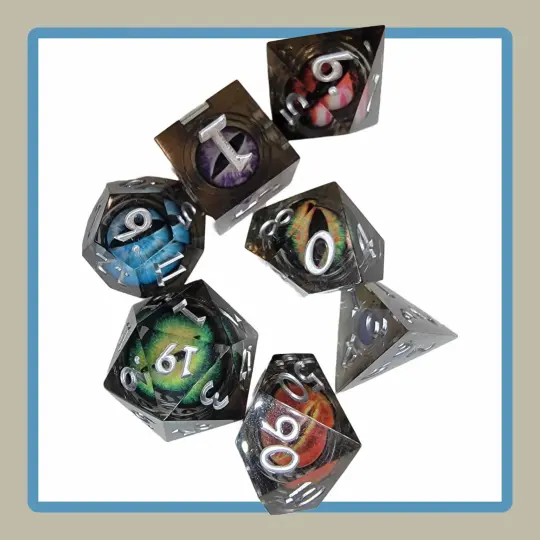 moving eye dice set