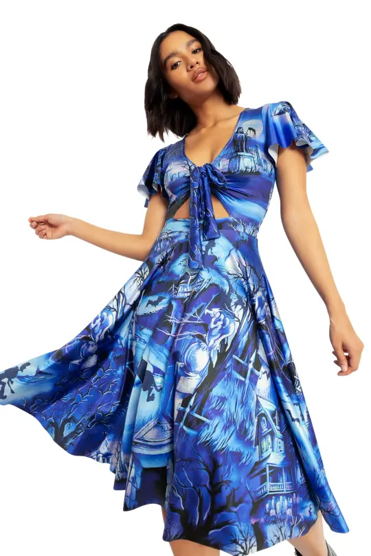 Scooby-Doo Haunted House Rio Midi Dress