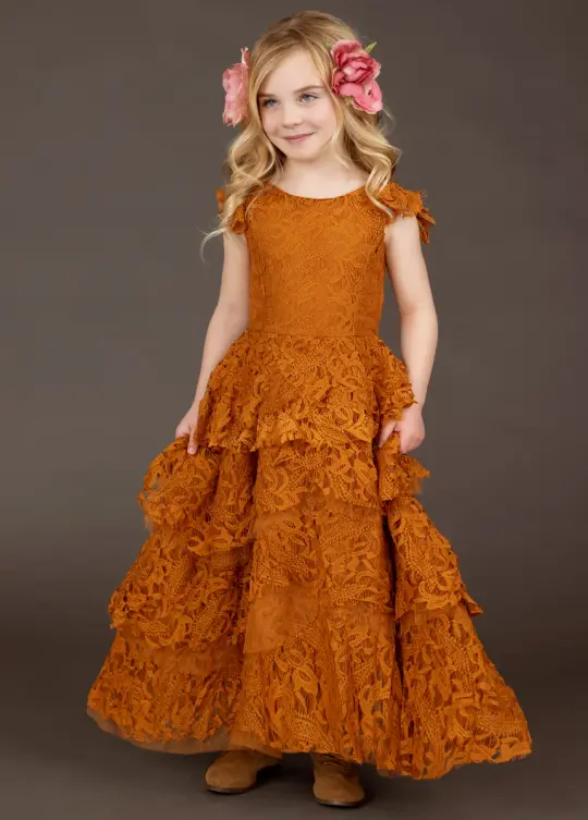 Lyra Dress in Marigold