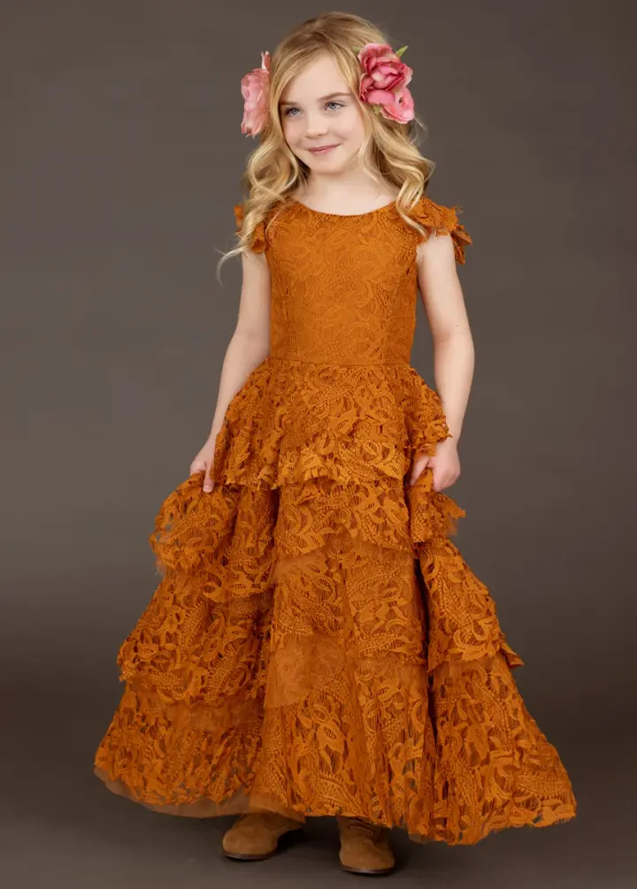 Lyra Dress in Marigold