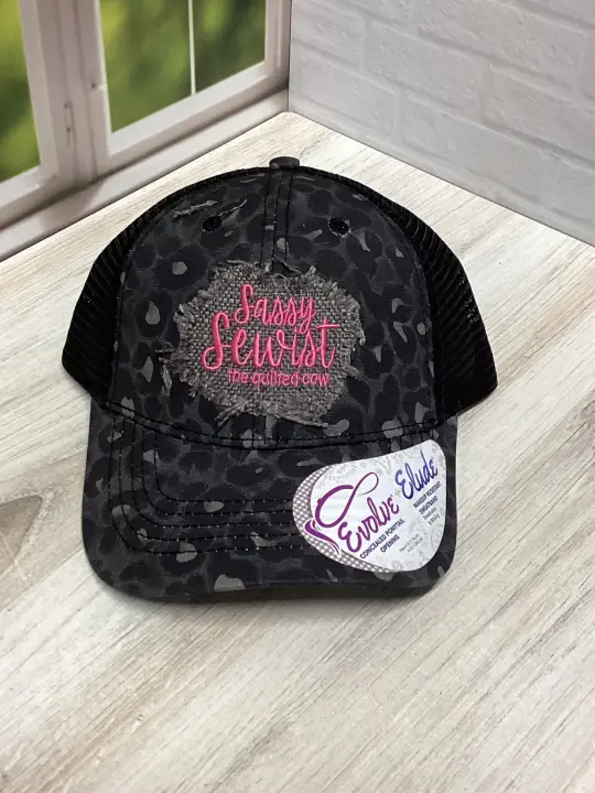 Quilted Cow-Sassy Sewist Baseball Cap