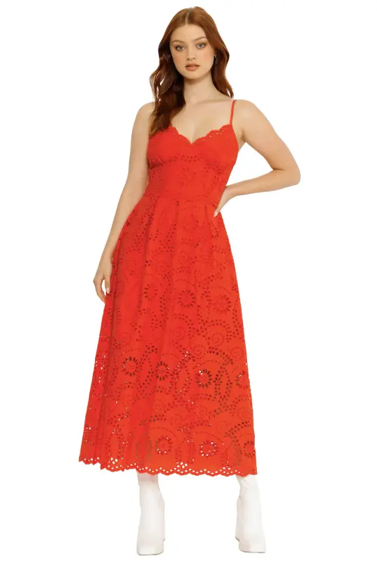 Kiss Me Eyelet Maxi Dress