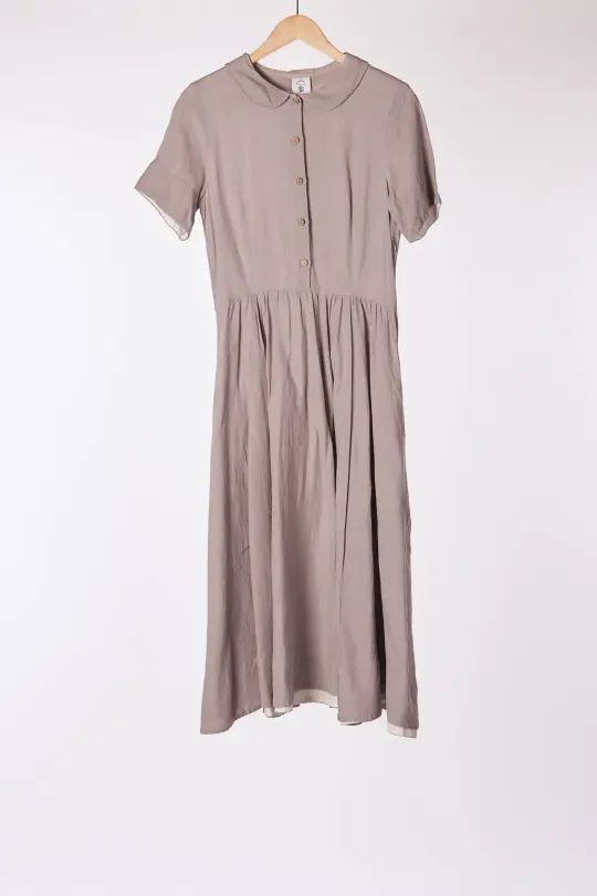 Classic Dress, Short Sleeve, Silver Dust