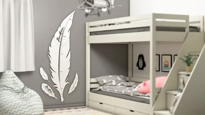 Feather - Wooden Height Chart | Growth Chart