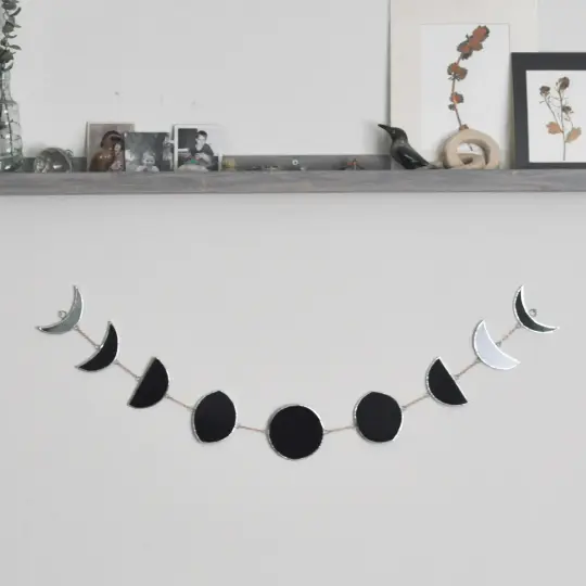 Dark Side Complete Moon Phase, small & large