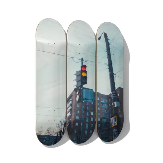 Motherland Okhtyrka Skateboard Wall Art – Triptych