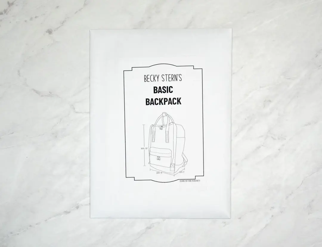 Basic Backpack Paper Sewing Pattern