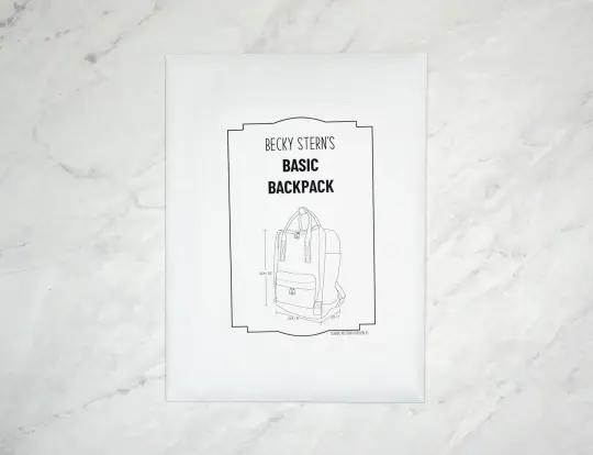 Basic Backpack Paper Sewing Pattern